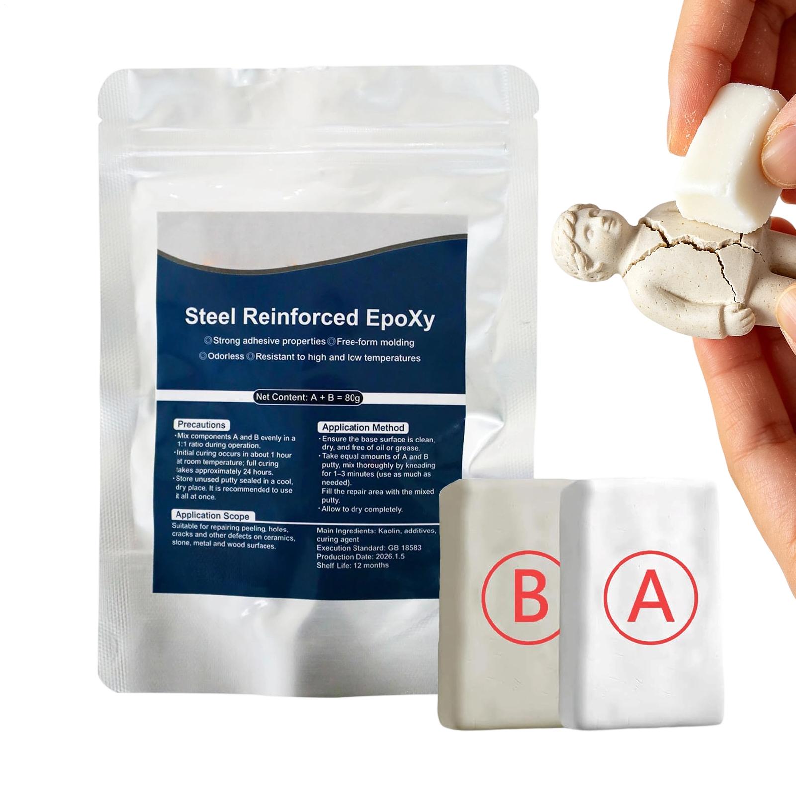 Ceramic Tile Blank - Quick Repair Epoxy Putty Two Part