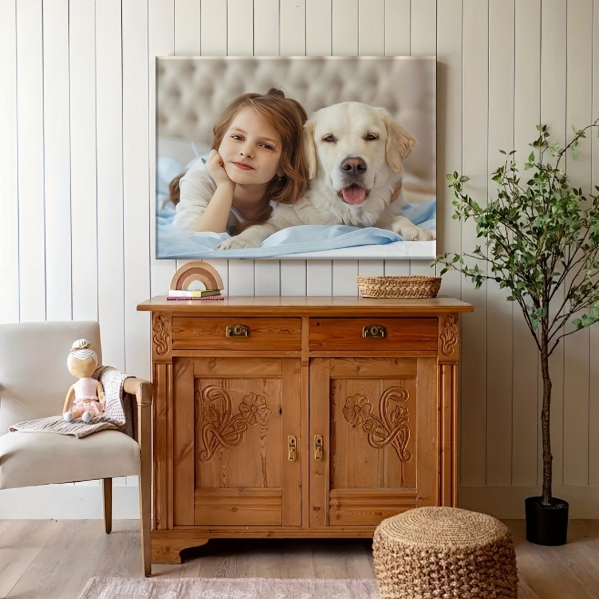 Custom Personalized Canvas Wal - Photo Acrylic Block recension och pris