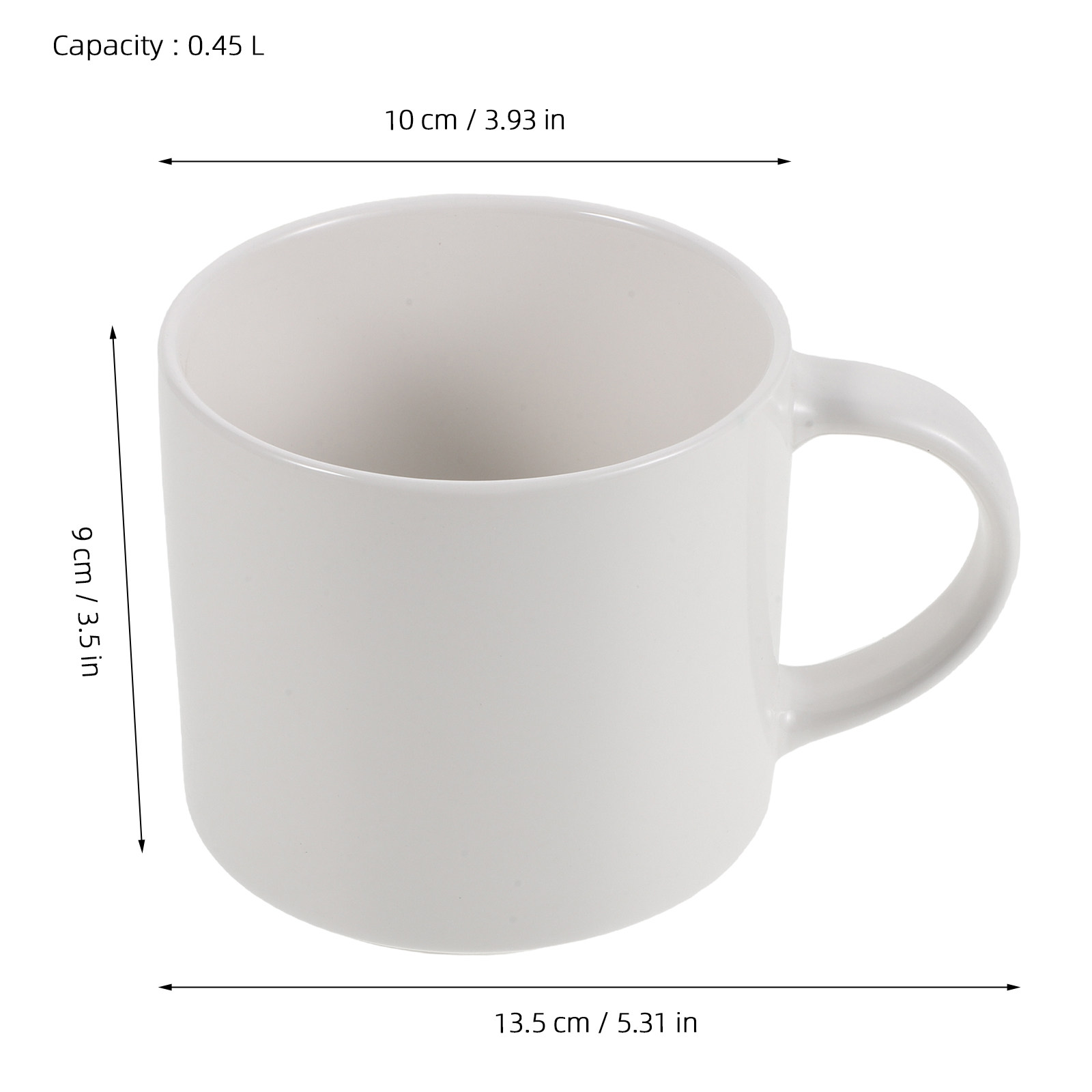 White Ceramic Coffee Mug 15 Oz - Sublimation Mug White recension och pris