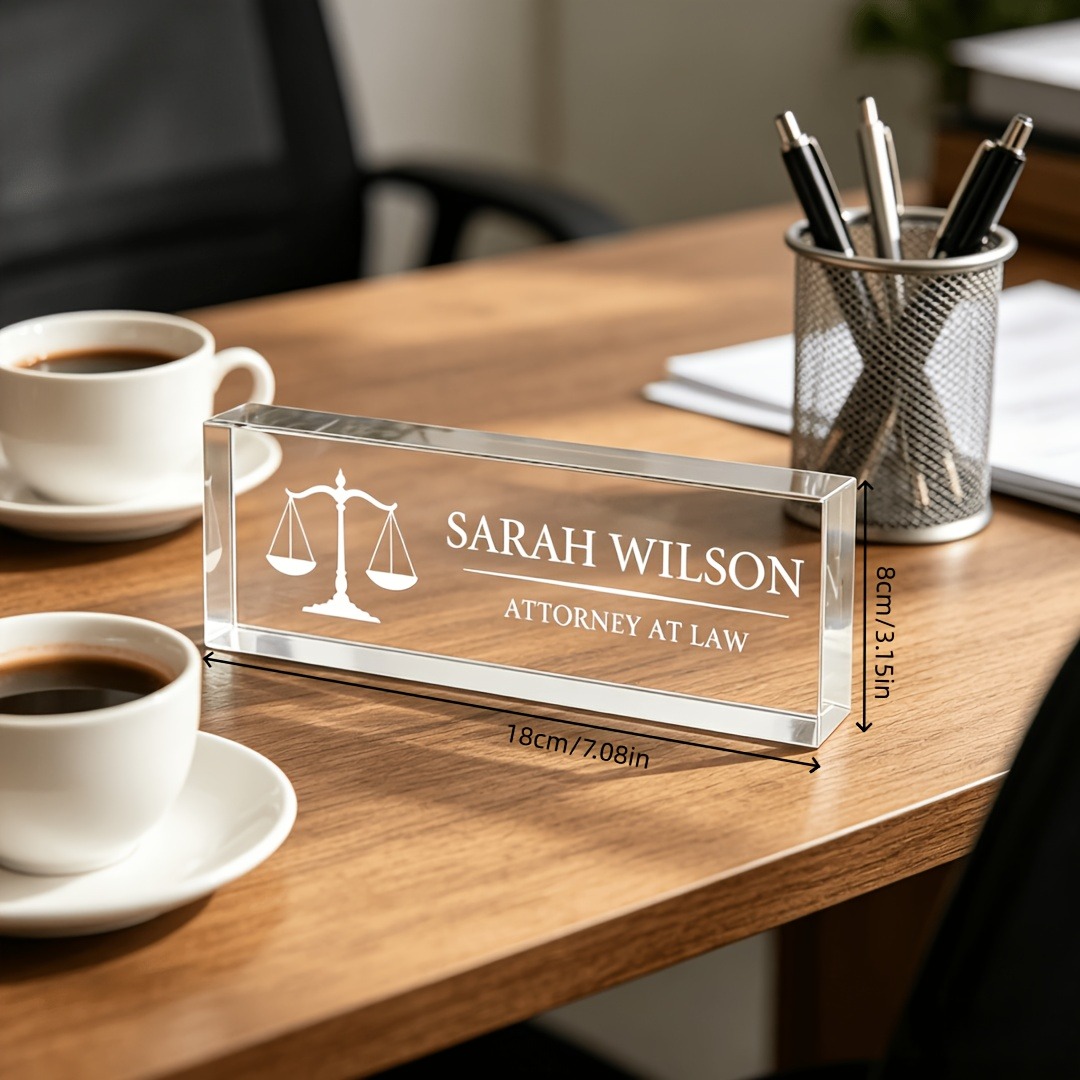 Personalized Lawyer & Judge Ac - Photo Acrylic Block recension och pris