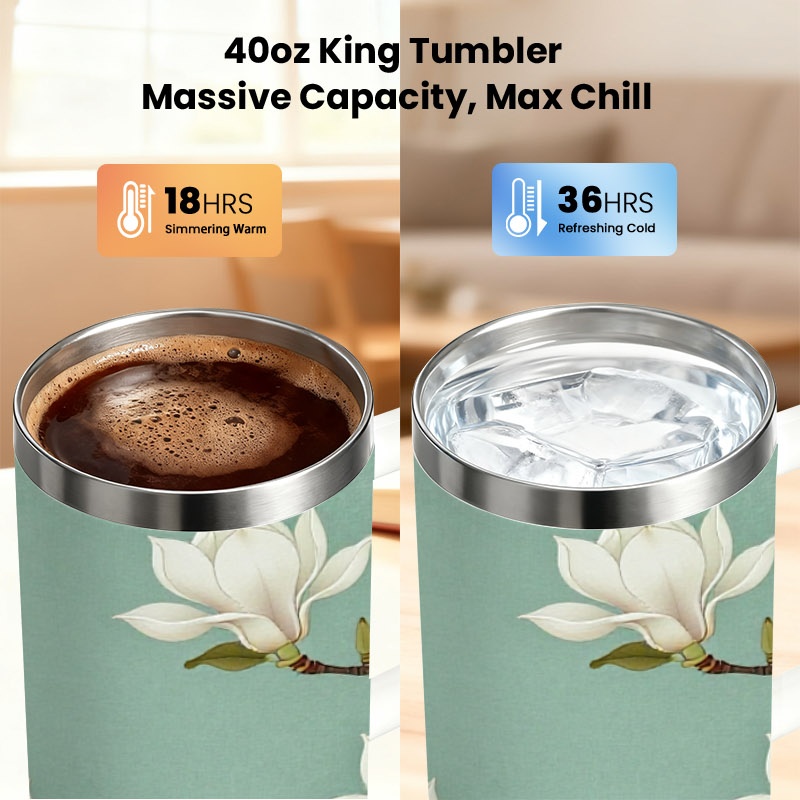 1pc 40 Oz Stainless Steel Insu - Sublimation Mug White recension och pris
