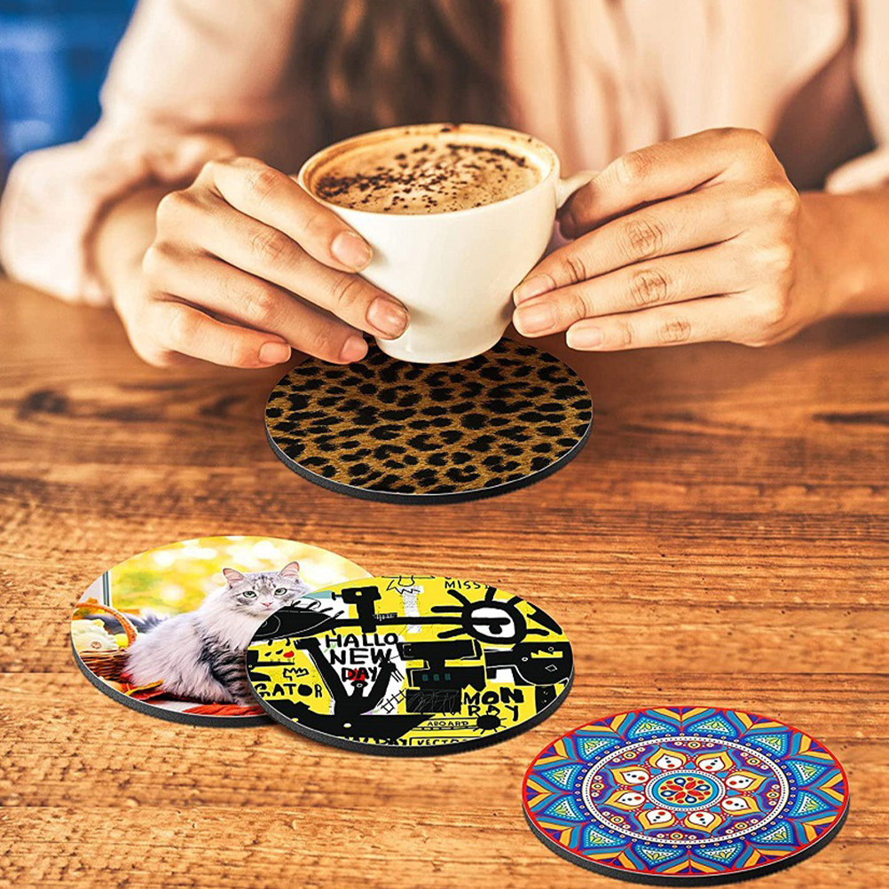 50Pcs Thermal Sublimation Roun - Coaster Sublimation Blank recension och pris