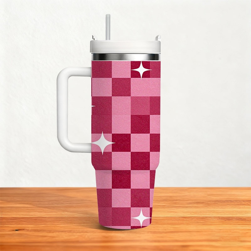 1pc 40oz Insulated Tumbler wit - Sublimation Mug White recension och pris