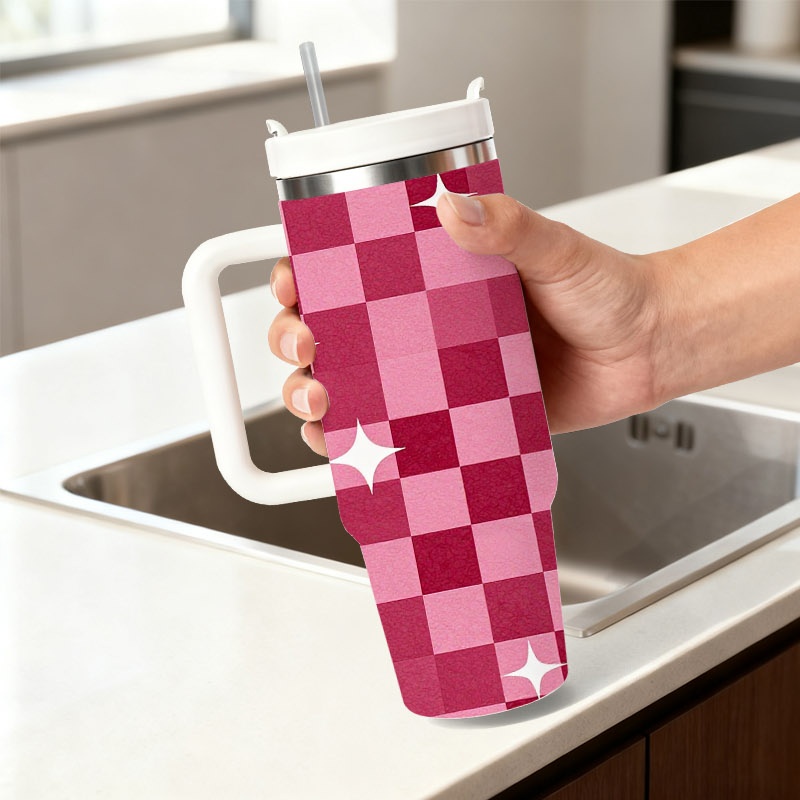 1pc 40oz Insulated Tumbler wit - Sublimation Mug White recension och pris