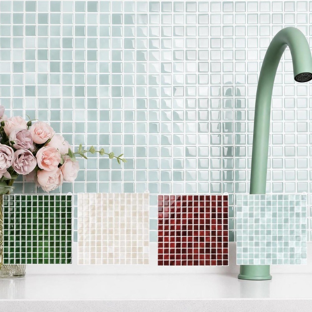 Self-Adhesive Wall Tile Sticke - Ceramic Tile Blank recension och pris