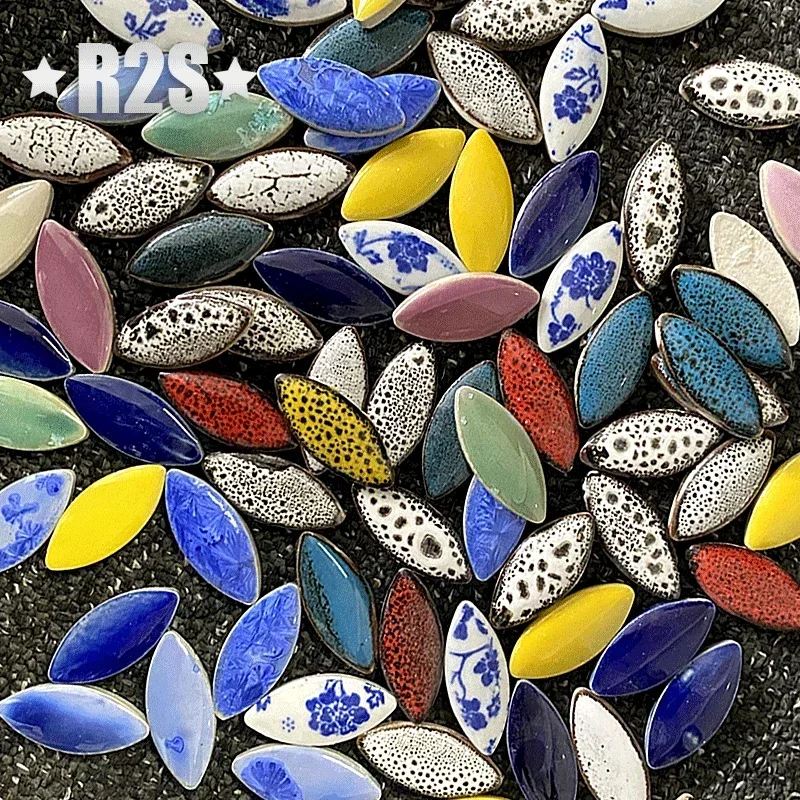 100g Mix Color Irregular Ceram - Ceramic Tile Blank recension och pris